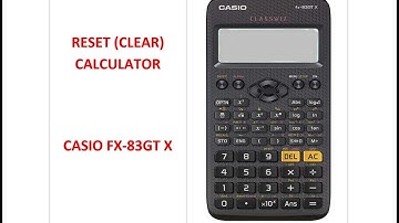 How to reset casio calculator fx 83gtx (New)