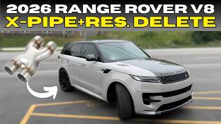 2026 Range Rover Sport 4.4L Twin Turbo V8 w/ X-Pipe Resonator Delete!