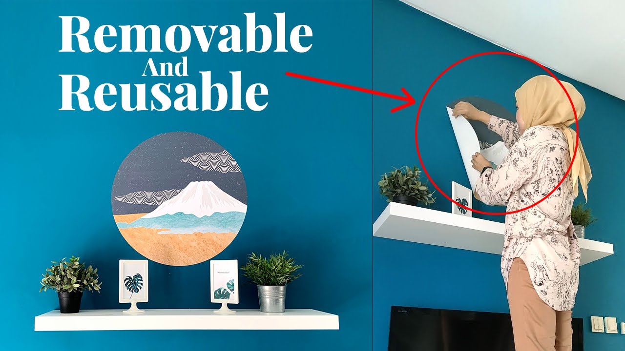 OUR WALL DECALS REMOVABLE AND REUSABLE - YouTube