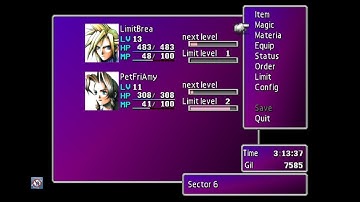 FFVII Limit Break Only Challenge Part 6 Aeris allowed to use offensive magic and physical attacks.