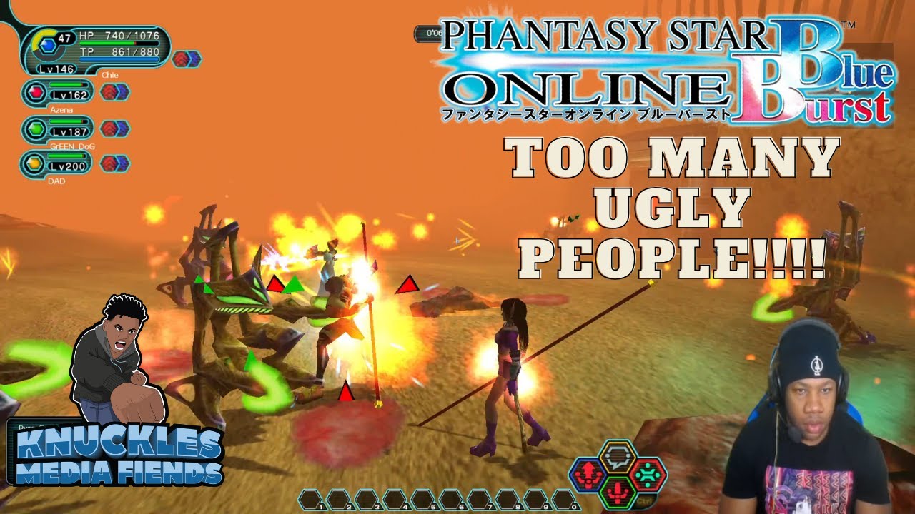 Knuckles PSO Blue Burst Madness!!