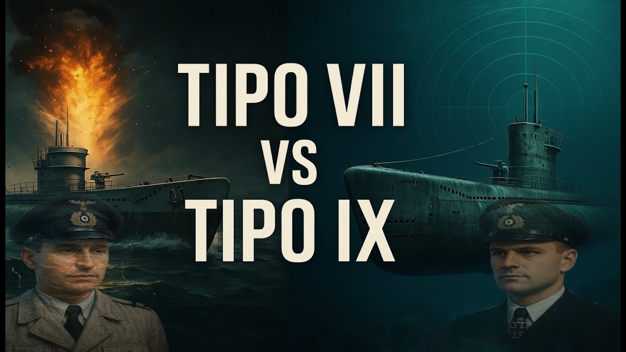 Submarinos Tipo VII vs Tipo IX: El duelo definitivo de los U-Boote alemanes en la WWII