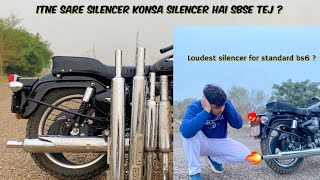 Loudest silencers for standard bs6 || Kis silencer me hai kitna dum? |[Loudest silencer🔊] #bullet