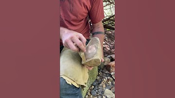 I spalled some local chert today #novembersouth #flintknapping #primitiveskills #bushcraft