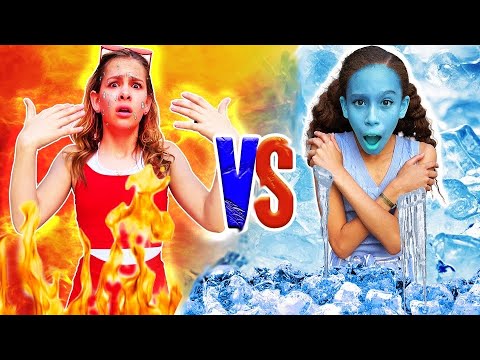 Flaming HOT vs Icy COLD!! **Pool Challenge**