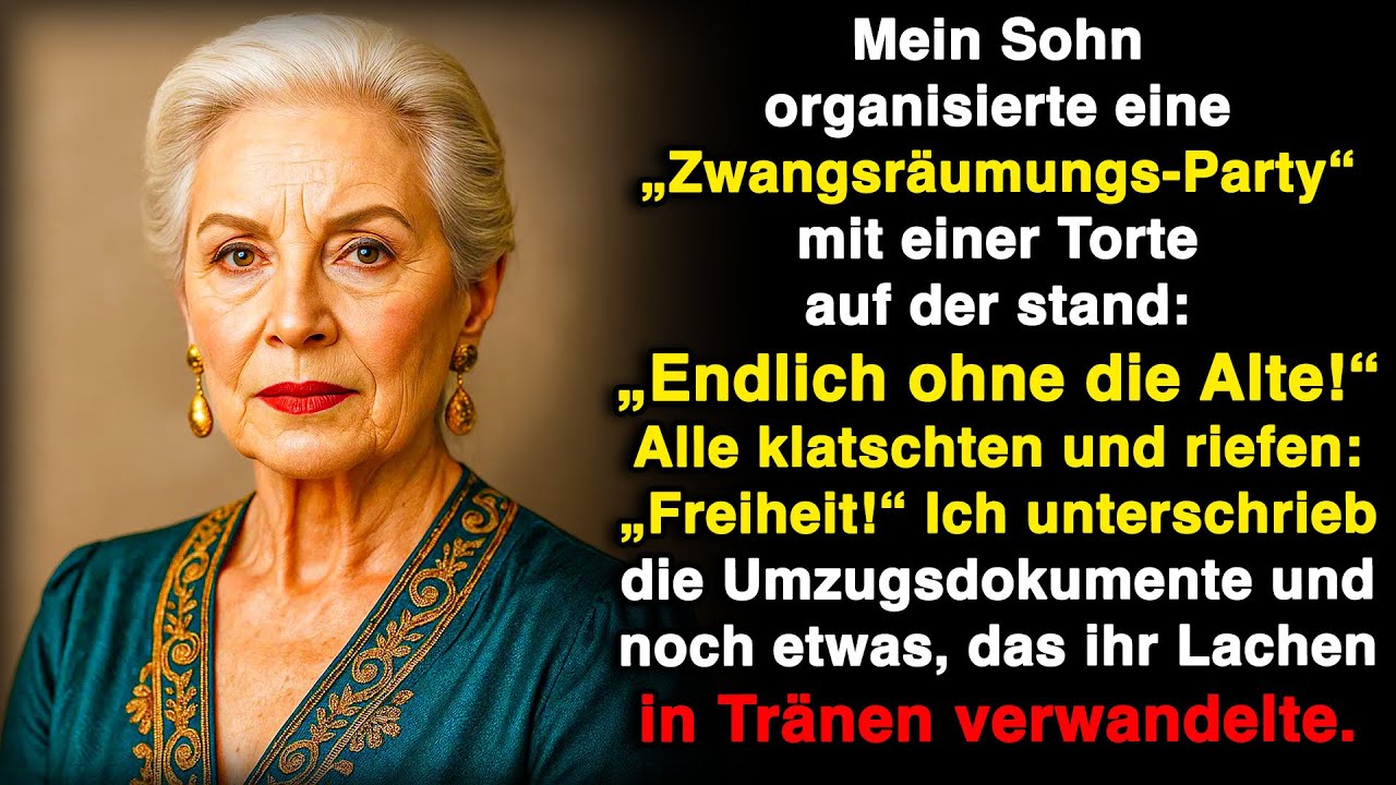 Mein Sohn machte eine „Rauswurf-Party“, aber ich unterschrieb noch was… Ihr Lachen wurde zu Tränen