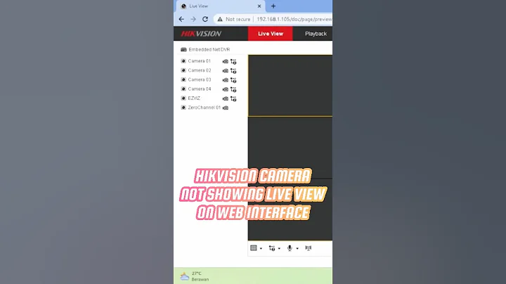 Hikvision Camera Not Showing Live View #hikvision #cctv #tutorial #shorts