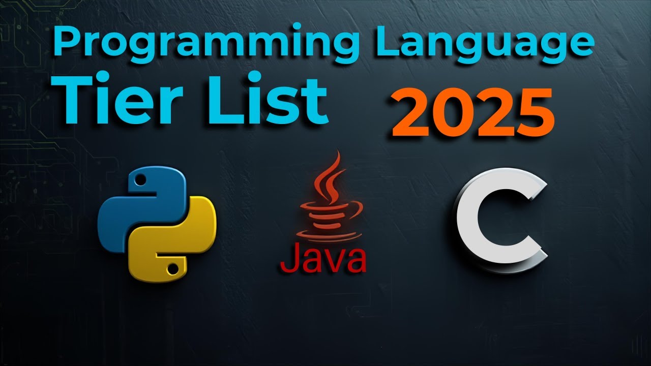 Programming Language Tier List 2025 - YouTube