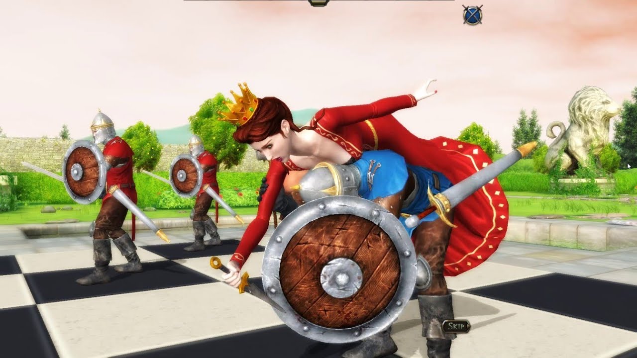 3D Animation Chess Pawn kill Queen I 4K Battle Chess Game of Kings