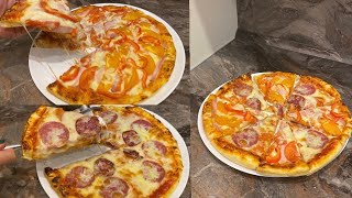 Домашняя пицца/Homemade pizza/Легко и вкусно/Рецепт от Лусине/#пицца#пиццавдомашнихусловиях