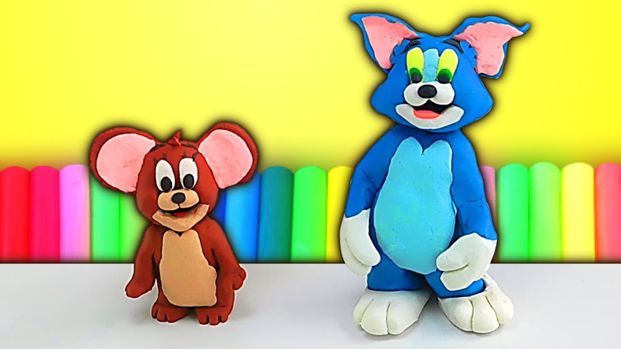 MASSINHA DE MODELAR - TOM E JERRY - Vídeo Infantil - Brincar de massinha Play Doh