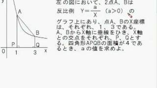 ご質問への解説 反比例グラフ応用 Youtube