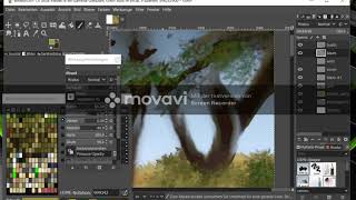 How to paint a tree with Gimp