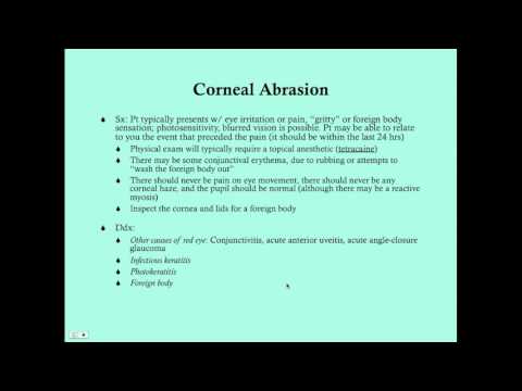 Corneal Abrasion - CRASH! Medical Review Series