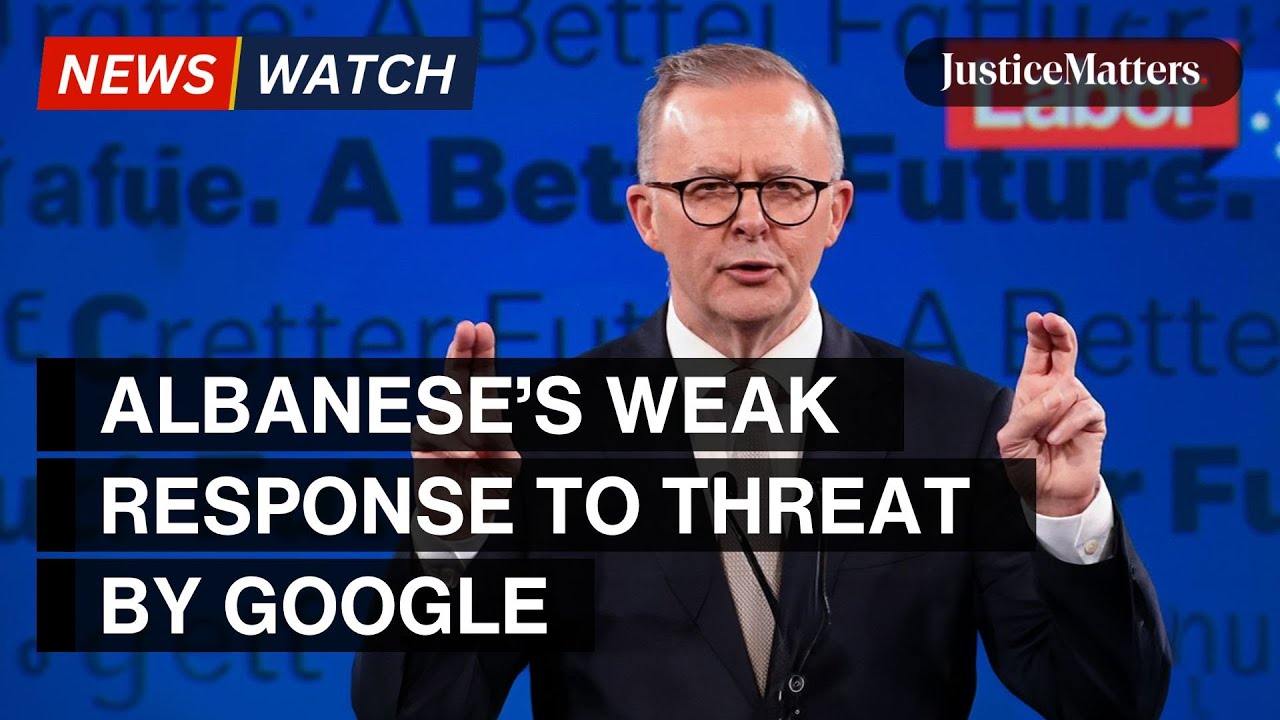 Albanese’s weak response to Google’s threat.