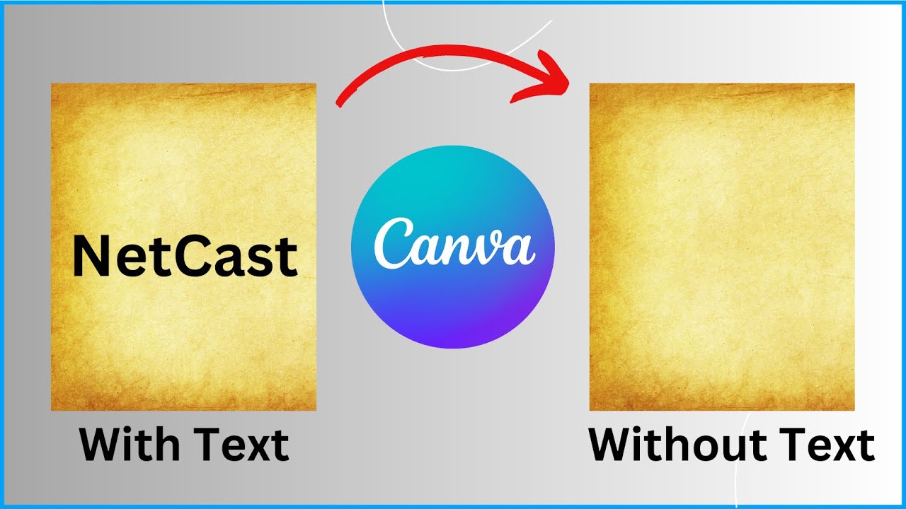 How to Remove Text From an Image in Canva