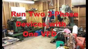 Two 3 Phase Devices on One VFD Variable Frequency Drive Single Phase