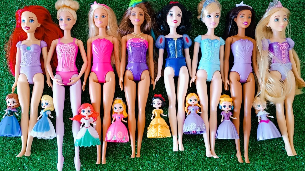 Mattel Disney Princesses Dress up Ariel, Rapunzel, Belle, Tiana, Sindirella, Mulan DIY