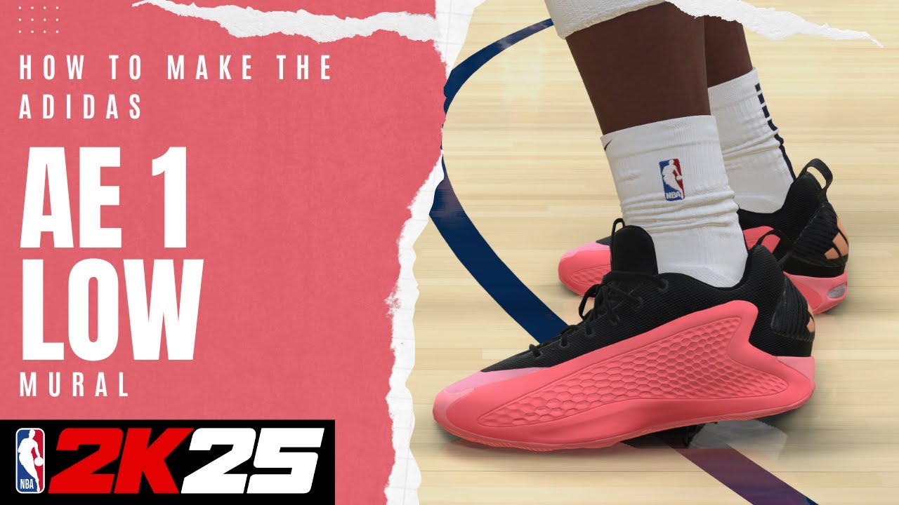 adidas AE 1 Low Mural | NBA 2K25 Shoe Creator - YouTube