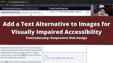 Add a Text Alternative to Images for Visually Impaired Accessibility (Applied Accessibility)
