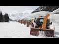 Kahlbacher Schneefrässflotte an der Großglockner Hochalpenstraße