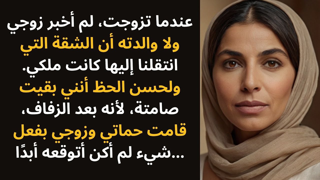 لم أخبر زوجي ولا والدته أن الشقة كانت ملكي، وبعد الزواج قاموا بما لا يُصدق.