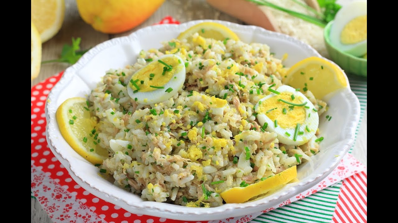 Riso freddo tonno e limone leggero, gustoso e si prepara in un attimo