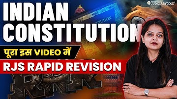 RJS Rapid Revision | Complete Indian Constitution in One Shot | Rajasthan Judiciary 2024