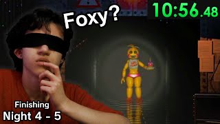 Can I Speedrun FNAF 2 while BLINDFOLDED? (Finishing Night 4 and 5)