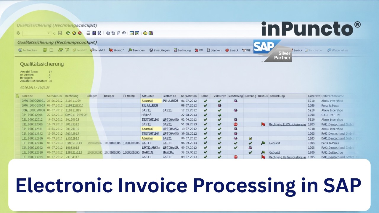 Electronic invoice processing in SAP (Explainer Video) - YouTube