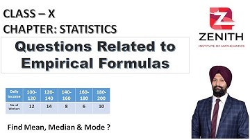 Q91. Find Mean, Median & Mode using Empirical Formula.