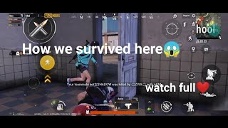 How I survived here 😱😱 Teammate protection mode on🔥😂 op #teammate #pubg #survive screenshot 4