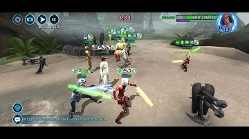 Padme/CAT countering JMK with CAT and GAS ( Star Wars - Galaxy of Heroes SWGOH )
