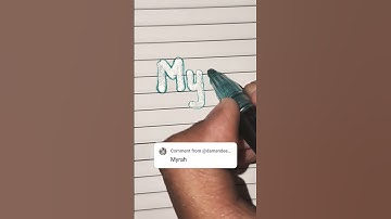 comment your name I am waiting #myrah #thependream #calligraphy