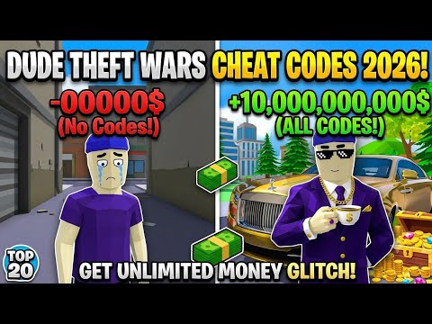 Dude Theft Wars: All Secret Cheat Codes! 😱 (100% Working List)