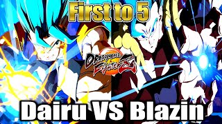 THE GREATEST DRAGONBALL FIGHTERZ MATCH EVER! First to 5 against BlazinGames