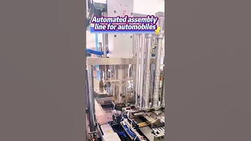 Automated assembly line for automobiles  #customautomation #factoryproducts #machine #factory