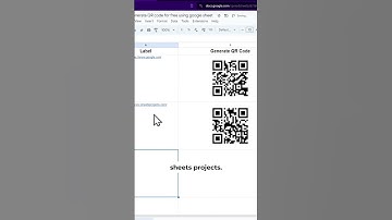 free QR code generator using google sheets