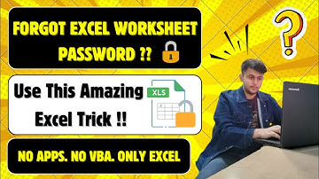 Forgot Excel Password? 🔐 Unlock Protected Excel Sheet in Minutes — No Apps, No Code!