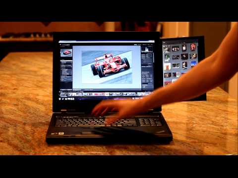 Hands-on use of a Lenovo W700ds with Lightroom 3 dual display features