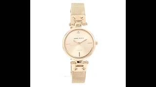 ANNE KLEIN GOLD MESH LADIES WATCH - AK3002CHGB screenshot 5