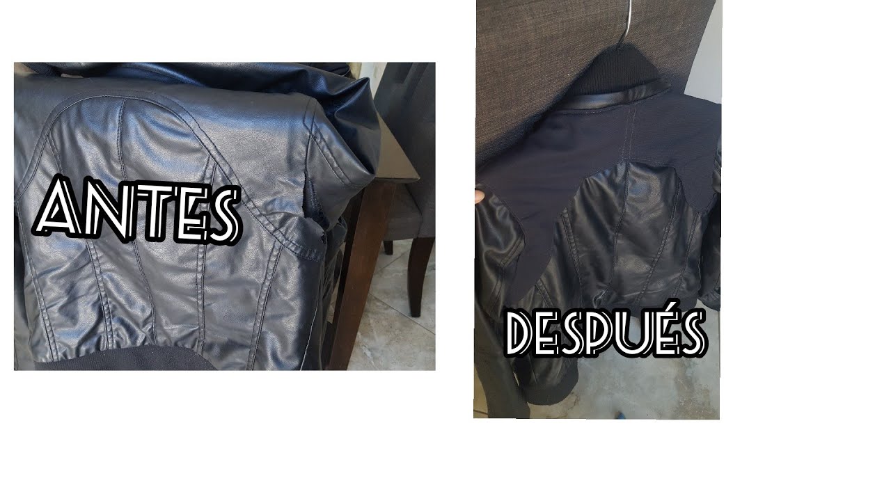 COMO Arreglar Una Chaqueta De CUERO SINTETICO/VINILO Y Como Se Deberia