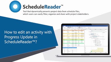How to edit an activity with Progress Update in ScheduleReader
