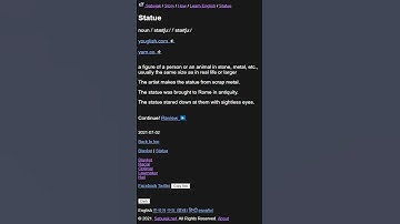 Learn English statue