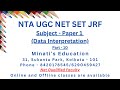 Data Interpretation - Part 10 for NTA UGC NET SET JRF SSC CAT MAT GMAT