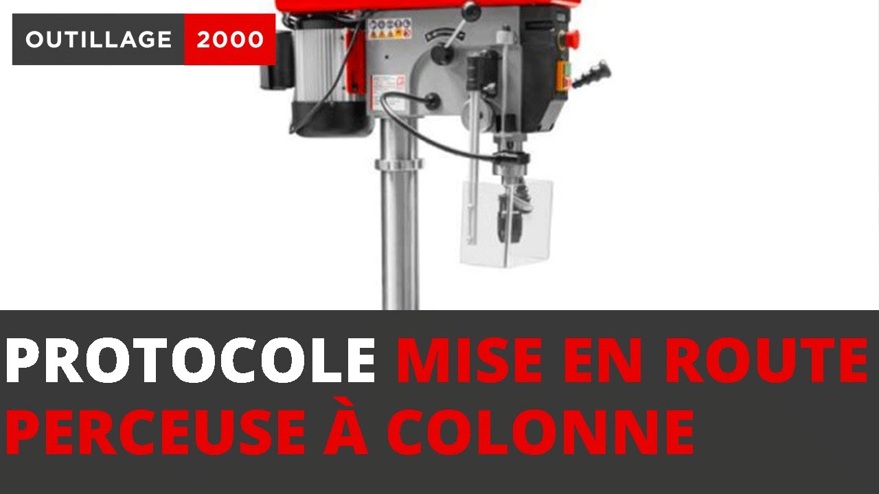 Perceuse à colonne Protocole de mise en route (TUTO) YouTube
