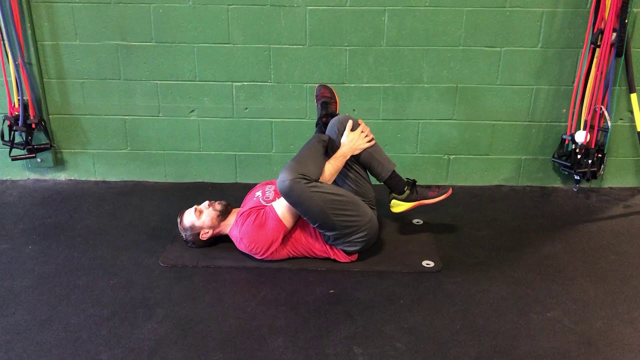 Supine Figure 4 Glute Stretch