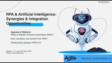 Webinar - What is Robotic Process Automation (RPA), Its Relationship with AI & RPA Industry Benefits