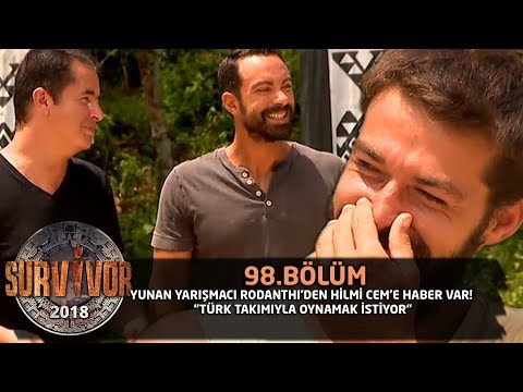 Survivor 2018 | 98. Bölüm |  Rodanthi'den Hilmi Cem'e Haber Var! \