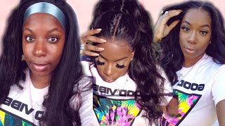 GLOW UP 🙌🏾 | $60 Human Hair Lace Front Wig | Install + Soft Glam Makeup | ISHOW Hair screenshot 3